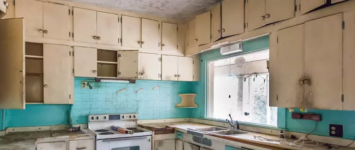 Dated Kitchen Before Renovation